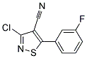 3-CHLORO-5-(3-FLUOROPHENYL)ISOTHIAZOLE-4-CARBONITRILE, TECH Struktur