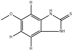 5-(METHOXY-D3)-2-MERCAPTOBENZIMIDAZOLE Struktur