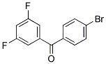 4-BROMO-3',5'-DIFLUOROBENZOPHENON Struktur