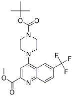 Methyl 4-(1-Boc-Piperazine-4-Yl)-6-Trifluoromethyl-2-Quinoline-Carboxylate Struktur