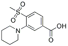 4-(Methylsulphonyl)-3-piperidin-1-ylbenzoic acid Struktur