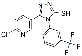 5-(2-Chloropyridin-5-yl)-4-[3-(trifluoromethyl)phenyl]-4H-1,2,4-triazole-3-thiol Struktur