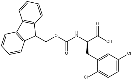 Fmoc-2,5-Dichloro-D-Phenylalanine Struktur