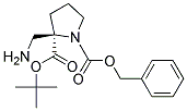 (R)-1-Cbz-2-Boc-(aminomethyl)pyrrolidine Struktur