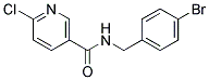 N-(4-Bromo-benzyl)-6-chloro-nicotinamide Struktur