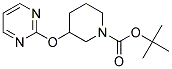 3-(Pyrimidin-2-yloxy)-piperidine-1-carboxylic acid tert-butyl ester Struktur