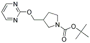 3-(Pyrimidin-2-yloxymethyl)-pyrrolidine-1-carboxylic acid tert-butyl ester Struktur