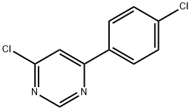 4-Chloro-6-(4-chloro-phenyl)-pyrimidine Struktur