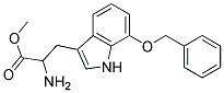 methyl 2-amino-3-[7-(benzyloxy)-1H-indol-3-yl]propanoate Struktur