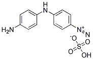 P-(P-AMINOANILINO)BENZENEDIAZONIUMHYDROGENSULFATE Struktur