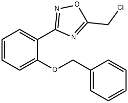 3-(2-BENZYLOXY-PHENYL)-5-CHLOROMETHYL-[1,2,4]OXADIAZOLE
 Struktur