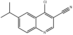 4-CHLORO-6-ISOPROPYL-QUINOLINE-3-CARBONITRILE
 Struktur