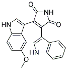 3-(1H-indol-3-yl)-4-(5-methoxy-1H-indol-3-yl)-1H-pyrrole-2,5-dione Struktur