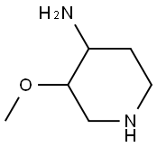 3-methoxypiperidin-4-amine Struktur