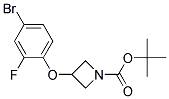 3-(4-Bromo-2-fluoro-phenoxy)-azetidine-1-carboxylic acid tert-butyl ester Struktur