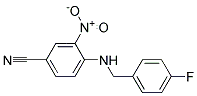 4-(4-Fluoro-benzylamino)-3-nitro-benzonitrile Struktur