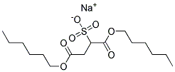 Sulfosuccinic acid, dihexyl ester, sodium salt Struktur