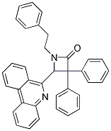 4-(6-PHENANTHRIDINYL)-1-PHENETHYL-3,3-DIPHENYL-2-AZETIDINONE Struktur