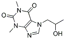 7-(2-HYDROXYPROPYL)-1,3-DIMETHYL-3,7-DIHYDRO-2,6(1H)-PURINEDIONE Struktur