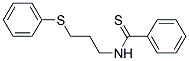 N-(3-(PHENYLTHIO)PROPYL)THIOBENZAMIDE Struktur