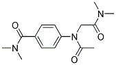 P-(N-(DIMETHYLCARBAMOYLMETHYL)ACETAMIDO)-N,N-DIMETHYLBENZAMIDE Struktur