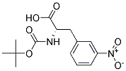 (2S)-2-[(tert-butoxycarbonyl)amino]-3-(3-nitrophenyl)propanoic acid Struktur