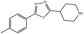 4-[5-(4-methylphenyl)-1,3,4-oxadiazol-2-yl]piperidine Struktur