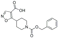 5-{1-[(benzyloxy)carbonyl]piperidin-4-yl}isoxazole-4-carboxylic acid Struktur