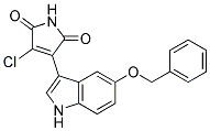 3-[5-(benzyloxy)-1H-indol-3-yl]-4-chloro-1H-pyrrole-2,5-dione Struktur