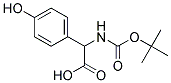 (2S)-[(tert-butoxycarbonyl)amino](4-hydroxyphenyl)ethanoic acid Struktur