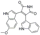 3-(1H-indol-3-yl)-4-(6-methoxy-1H-indol-3-yl)-1H-pyrrole-2,5-dione Struktur