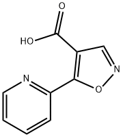 5-pyridin-2-ylisoxazole-4-carboxylic acid Struktur