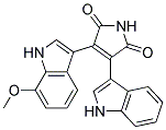 3-(1H-indol-3-yl)-4-(7-methoxy-1H-indol-3-yl)-1H-pyrrole-2,5-dione Struktur