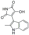 3-hydroxy-4-(2-methyl-1H-indol-3-yl)-1H-pyrrole-2,5-dione Struktur