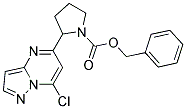 benzyl 2-(7-chloropyrazolo[1,5-a]pyrimidin-5-yl)pyrrolidine-1-carboxylate Struktur