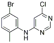 (5-Bromo-2-methyl-phenyl)-(6-chloro-pyrimidin-4-yl)-amine Struktur