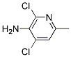 5-AMINO-4,6-DICHLORO-2-METHYLPYRIDINE Struktur