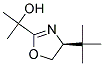 4S-(-)-2-(4-TERT-BUTYL-4,5-DIHYDRO-OXAZOL-2-YL)PROPAN-2-OL Struktur