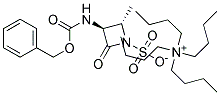 (3S-trans)-3-Benzyloxycarbonylamino-4-methyl-2-oxo-1-azetidinesulfonic Acid Tetrabutylammonium Salt Struktur