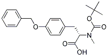 N-tert-Butoxycarbonyl-O-benzyl-N-methyl-L-tyrosine Struktur