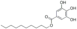 Decyl-3,4,5-trihydoxybenzoate Struktur