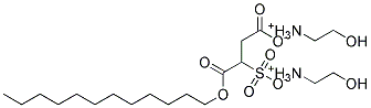 Sulfosuccinic acid, mono-(n-dodecyl) ester, di-(monoethanolamine) salt Struktur