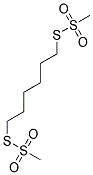 S,S'-HEXAMETHYLENEBIS(METHANETHIOSULFONATE) Struktur