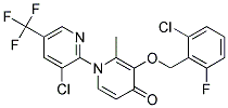 3-((2-Chloro-6-fluorobenzyl)oxy)-1-(3-chloro-5-(trifluoromethyl)-2-pyridinyl)-2-methyl-4(1H)-pyridinone Struktur