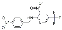 (4-Nitro-benzyl)-(3-nitro-5-trifluoromethyl-pyridin-2-yl)-amine Struktur