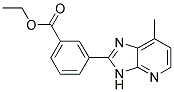 ethyl 3-(7-methyl-3H-imidazo[4,5-b]pyridin-2-yl)benzoate Struktur