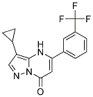 3-cyclopropyl-5-[3-(trifluoromethyl)phenyl]pyrazolo[1,5-a]pyrimidin-7(4H)-one Struktur