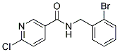 N-(2-Bromo-benzyl)-6-chloro-nicotinamide Struktur