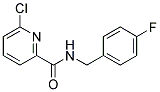 6-Chloro-pyridine-2-carboxylic acid 4-fluoro-benzylamide Struktur