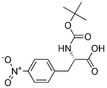 (2S)-2-[(tert-butoxycarbonyl)amino]-3-(4-nitrophenyl)propanoic acid Struktur